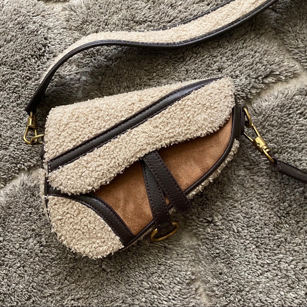 Fleece Crossbody Mini Purse